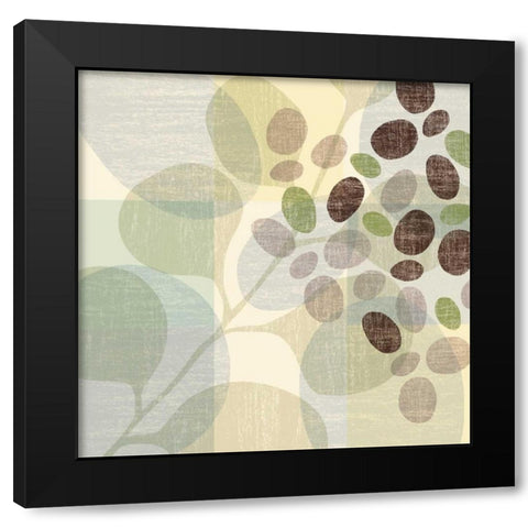 Spa I Black Modern Wood Framed Art Print with Double Matting by Ahava