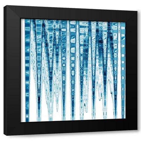 Icicles Black Modern Wood Framed Art Print by Butler, Jane-Ann