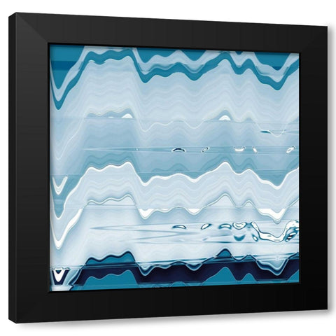 Ice Pools Black Modern Wood Framed Art Print with Double Matting by Butler, Jane-Ann