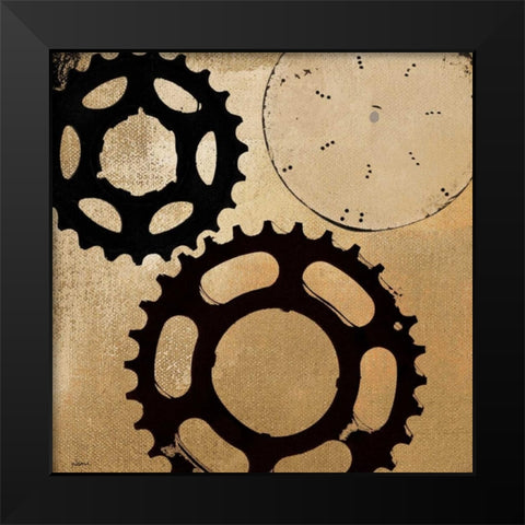 Sprockets I Black Modern Wood Framed Art Print by NOAH