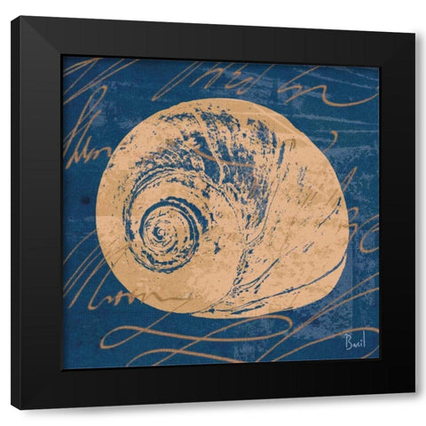 By the Seashore IV Black Modern Wood Framed Art Print by Basil, Jason