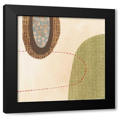 Jump Black Modern Wood Framed Art Print with Double Matting by Codo, Ella