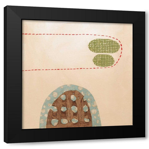 Bump Black Modern Wood Framed Art Print with Double Matting by Codo, Ella