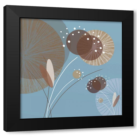 Blue Breeze I Black Modern Wood Framed Art Print by Mitchell, Christina