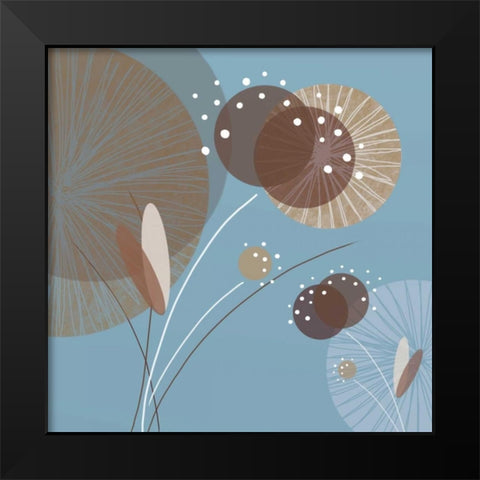 Blue Breeze I Black Modern Wood Framed Art Print by Mitchell, Christina