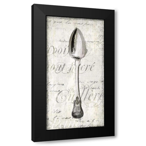 Cuillere Black Modern Wood Framed Art Print with Double Matting by Venter, Tandi