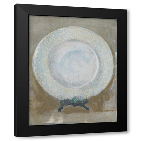 Dinner Plate I Black Modern Wood Framed Art Print by Stajan-Ferkul, Andrea