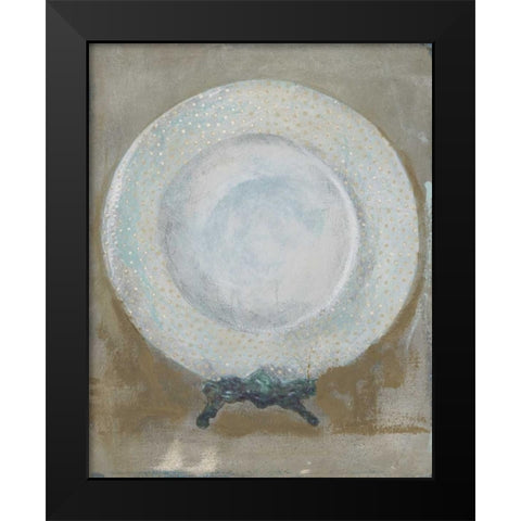 Dinner Plate I Black Modern Wood Framed Art Print by Stajan-Ferkul, Andrea