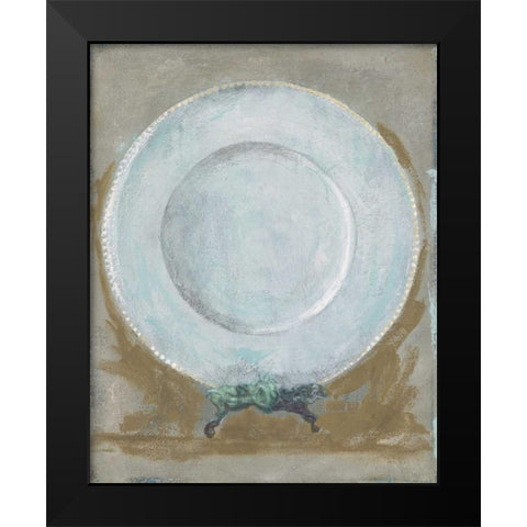 Dinner Plate II Black Modern Wood Framed Art Print by Stajan-Ferkul, Andrea