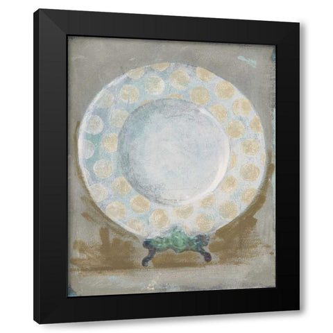 Dinner Plate III Black Modern Wood Framed Art Print with Double Matting by Stajan-Ferkul, Andrea