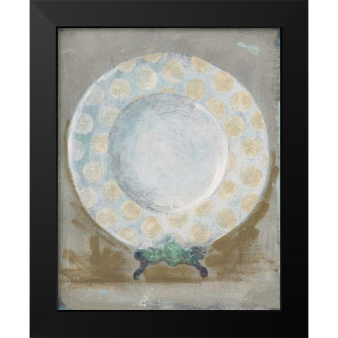 Dinner Plate III Black Modern Wood Framed Art Print by Stajan-Ferkul, Andrea