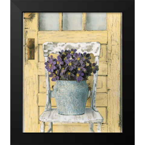 Cottage Bouquet I Black Modern Wood Framed Art Print by Atria, Cristin