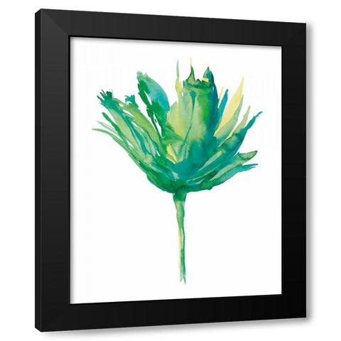Aria II Black Modern Wood Framed Art Print by Meyers, Rebecca