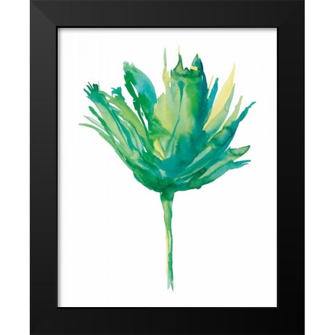 Aria II Black Modern Wood Framed Art Print by Meyers, Rebecca