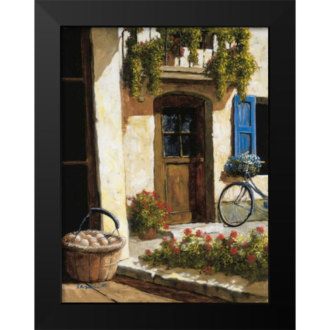 Back From the Market Black Modern Wood Framed Art Print by Archambault, Gilles