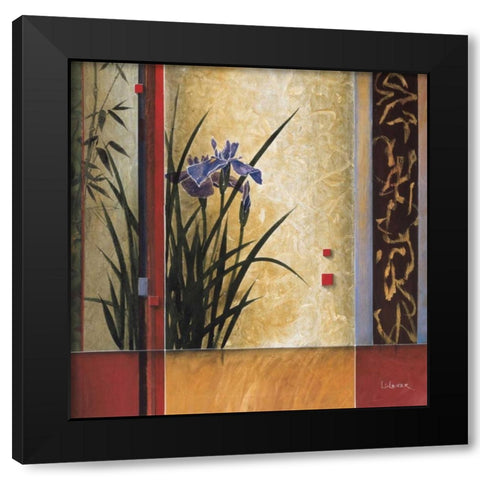 Garden Gateway Black Modern Wood Framed Art Print by Li-Leger, Don