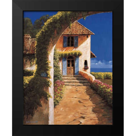 Welcoming Black Modern Wood Framed Art Print by Archambault, Gilles