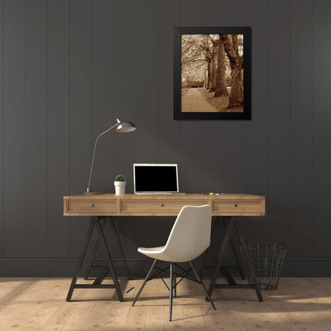 Autumn Stroll I Black Modern Wood Framed Art Print by Maihara/Watt, Jeff/Boyce