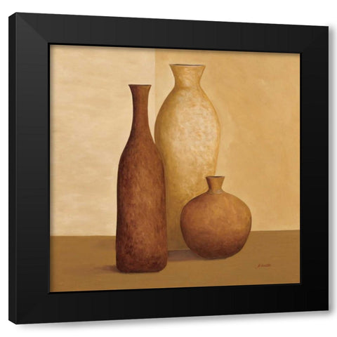 Simplistic I Black Modern Wood Framed Art Print by Cometa, Emmanuel
