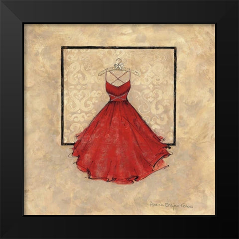 Take Me Dancing II Black Modern Wood Framed Art Print by Stajan-Ferkul, Andrea