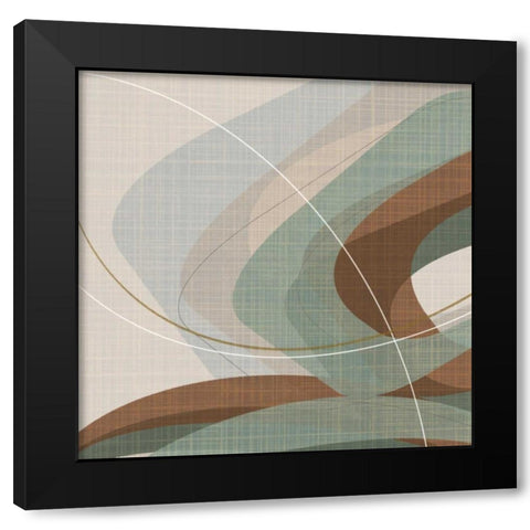 Mint Ripple I Black Modern Wood Framed Art Print by Ahava