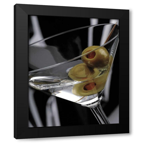 Gently Stirred II Black Modern Wood Framed Art Print with Double Matting by Britt, Charles