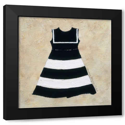 Nautical Girl I Black Modern Wood Framed Art Print with Double Matting by Stajan-Ferkul, Andrea
