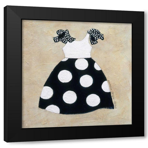 Nautical Girl III Black Modern Wood Framed Art Print by Stajan-Ferkul, Andrea