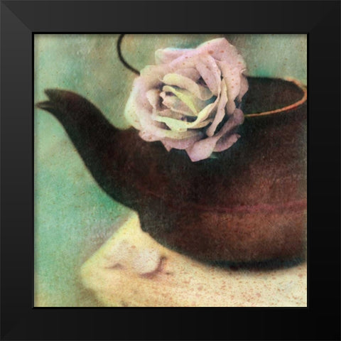 Natures Blossoms II Black Modern Wood Framed Art Print by Friedman, Susan