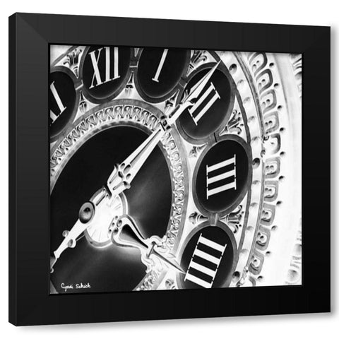 Hands of Time I Black Modern Wood Framed Art Print with Double Matting by Schick, Cyndi
