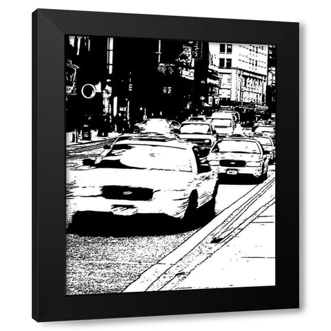 New York Minute II Black Modern Wood Framed Art Print by Maihara/Watt, Jeff/Boyce