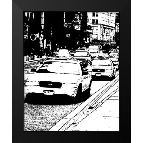 New York Minute II Black Modern Wood Framed Art Print by Maihara/Watt, Jeff/Boyce
