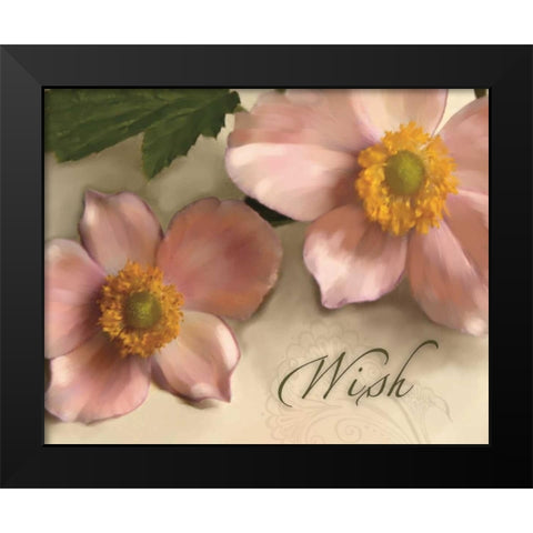 Wish Black Modern Wood Framed Art Print by Tanner, Jan