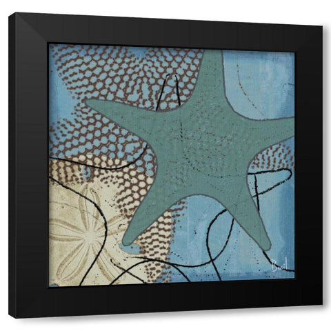 Oceans Delight I Black Modern Wood Framed Art Print by Basil, Jason