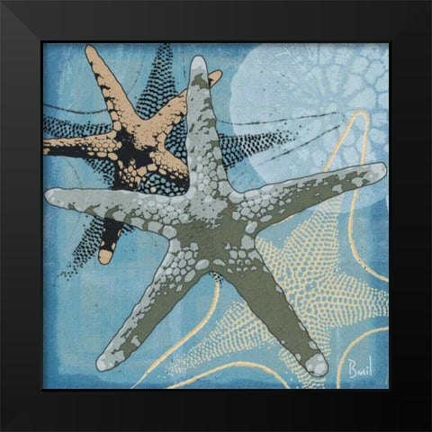 Oceans Delight II Black Modern Wood Framed Art Print by Basil, Jason