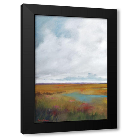 Sunset Over The Marsh I Black Modern Wood Framed Art Print by Jackson, Victoria