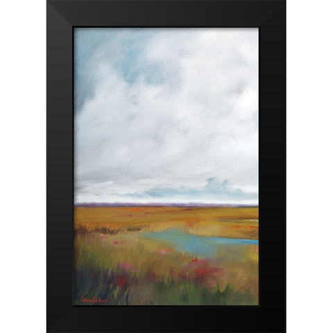 Sunset Over The Marsh I Black Modern Wood Framed Art Print by Jackson, Victoria
