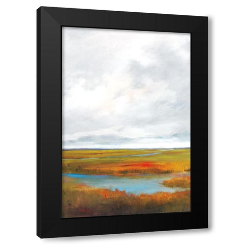 Sunset Over The Marsh II Black Modern Wood Framed Art Print by Jackson, Victoria