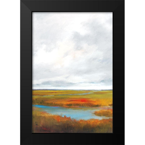 Sunset Over The Marsh II Black Modern Wood Framed Art Print by Jackson, Victoria