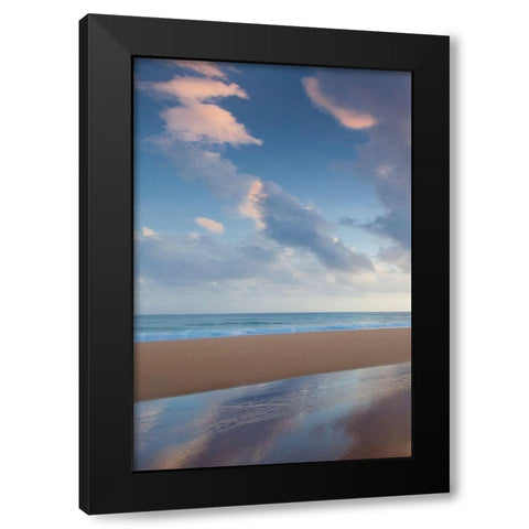Secret Beach Sunrise I Black Modern Wood Framed Art Print by Frates, Dennis