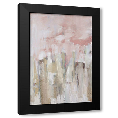 Spring Splash I Black Modern Wood Framed Art Print with Double Matting by Ellens, Jacqueline