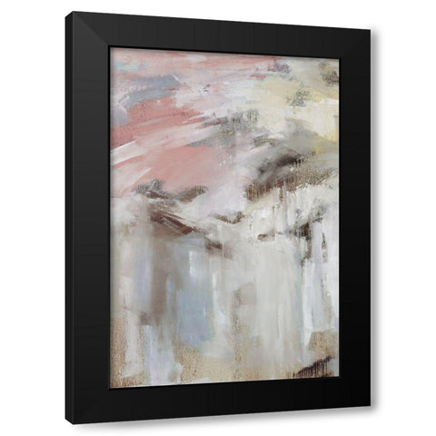 Spring Splash II Black Modern Wood Framed Art Print with Double Matting by Ellens, Jacqueline