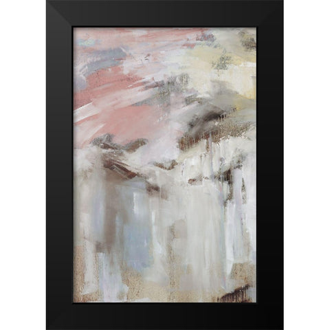 Spring Splash II Black Modern Wood Framed Art Print by Ellens, Jacqueline