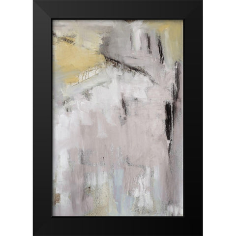 Spring Splash III Black Modern Wood Framed Art Print by Ellens, Jacqueline