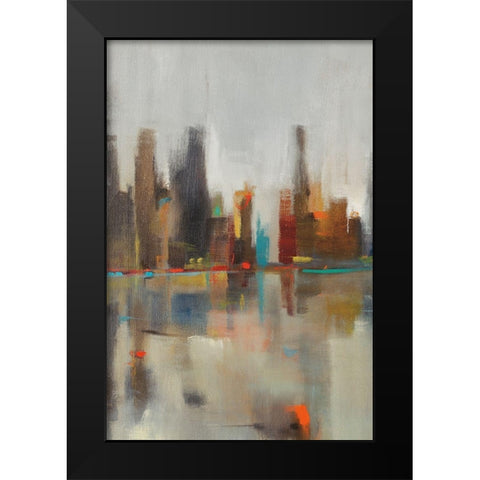 Golden Harbor I Black Modern Wood Framed Art Print by Jackson, Victoria