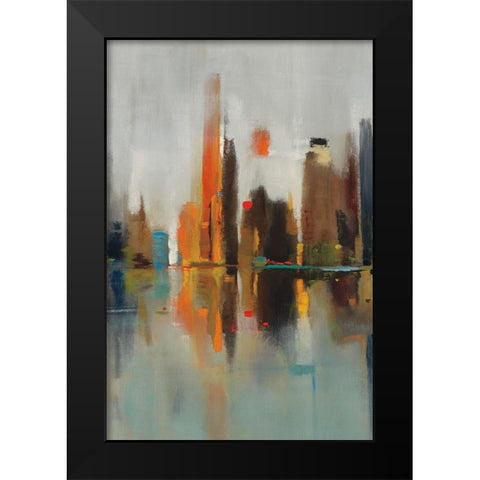Golden Harbor II Black Modern Wood Framed Art Print by Jackson, Victoria