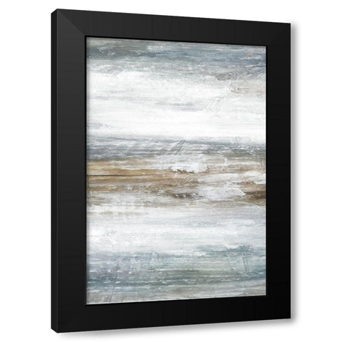 Mirage B Black Modern Wood Framed Art Print by Fontaine, Stephane