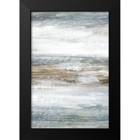 Mirage B Black Modern Wood Framed Art Print by Fontaine, Stephane