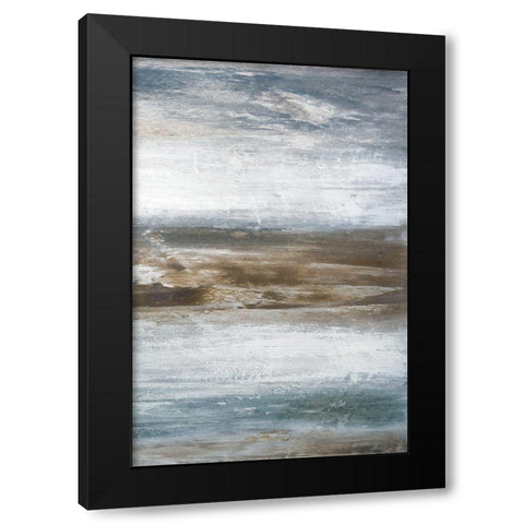 Mirage C Black Modern Wood Framed Art Print by Fontaine, Stephane
