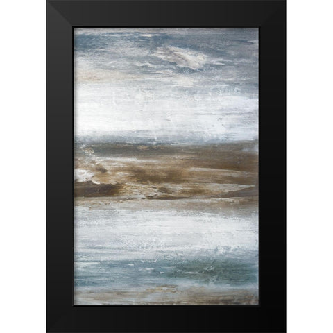 Mirage C Black Modern Wood Framed Art Print by Fontaine, Stephane